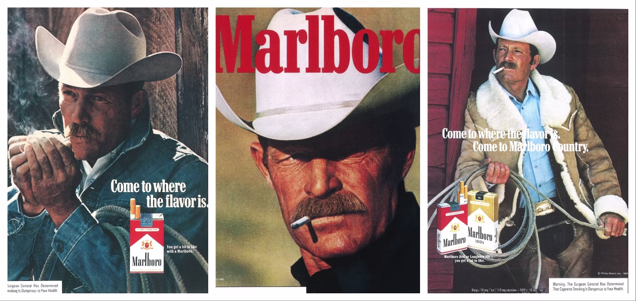 Wide open American landscape at golden hour, the kind of terrain the Marlboro Man made iconic